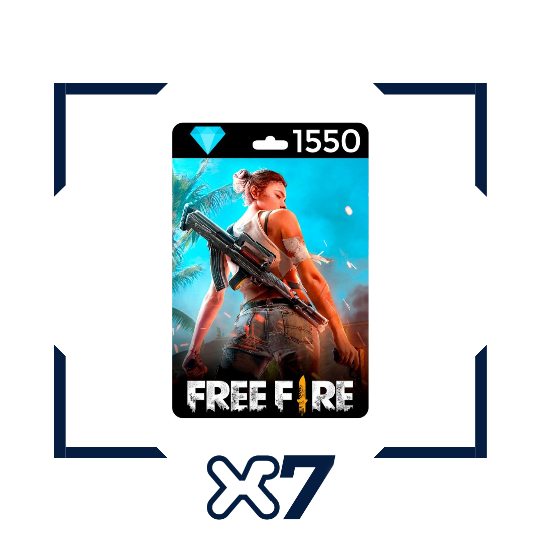 Cartão Garena Free Fire - 1550 Diamantes